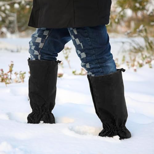 NewDoar Leg Gaiters Waterproof Snow Boot Gaiters with 600D Anti-Tear Oxford Fabric Walking Gaiters for Hiking,Hunting,Backpacking,Ice Climbing,Skiing,Snowshoeing(One Size) - Thumbnail 5