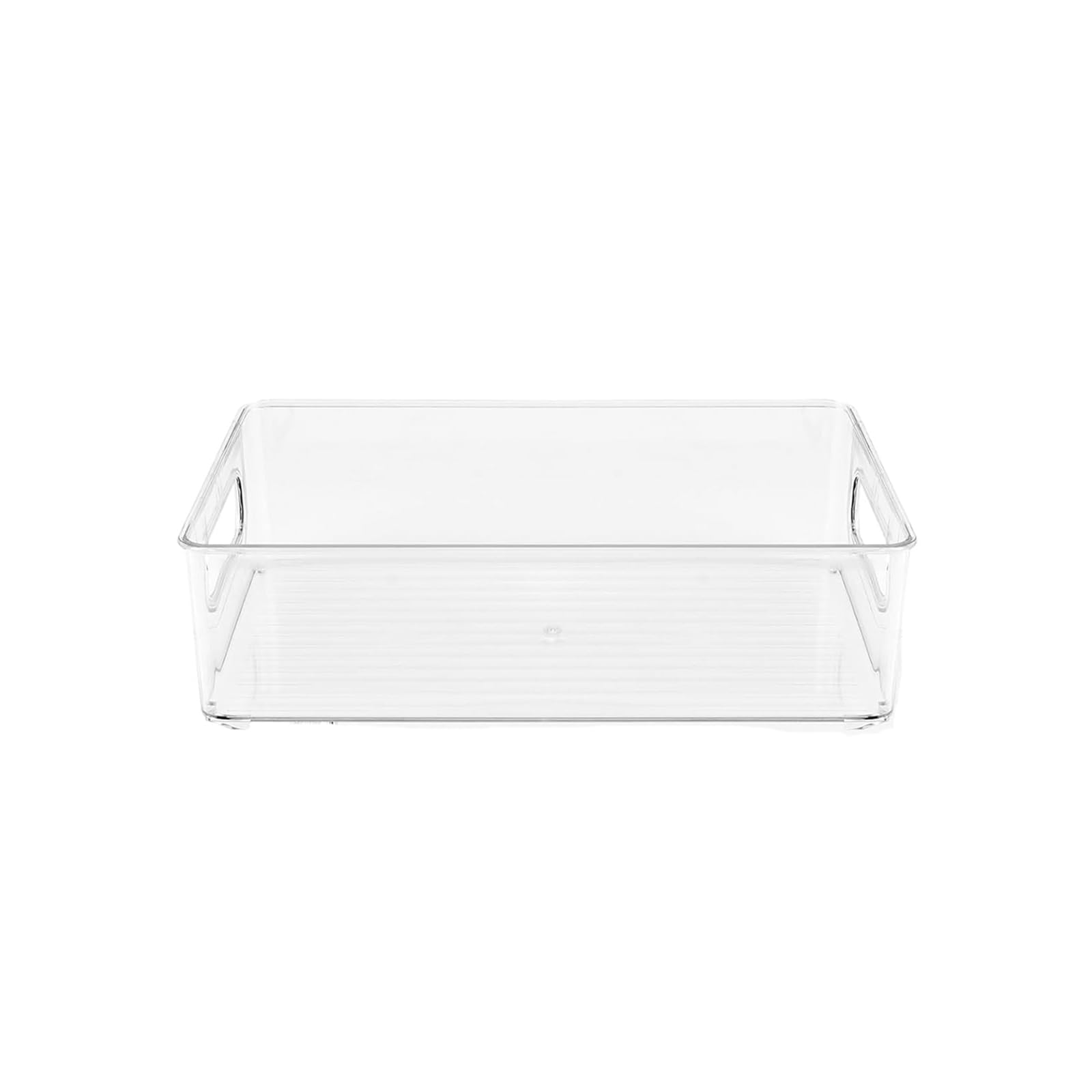 Zambuph Transparent Storage Basket Acrylic Storage Box Clear Desk Organizer