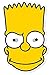 Produktbild Star Cutouts Bedruckte Gesichtsmaske von Bart Simpson Maske