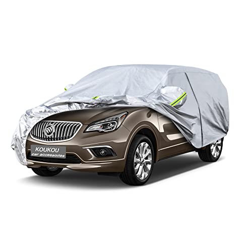 Image of Koukou 6 Layers Car Cover Custom Fit Buick Envision from 2015 to 2025, Waterproof All Weather for Automobiles, Sun Rain Dust Snow Protection. (Ships from US Warehouse, Arrive Within 3-7 Days)