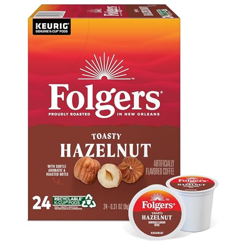Image of Folgers Hazelnut Cream Keurig K-Cup Portion Pack, 24 Count