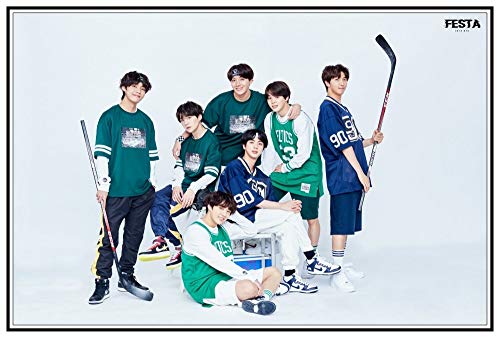 T-YIFUZX DIY 5D-Dibujo de Diamante BTS Kit de Pintura de Diamantes Painting de Diamantes de imitación de Cristal Bordado de Punto de Cruz Manualidades para decoración de Pared 40x60cm