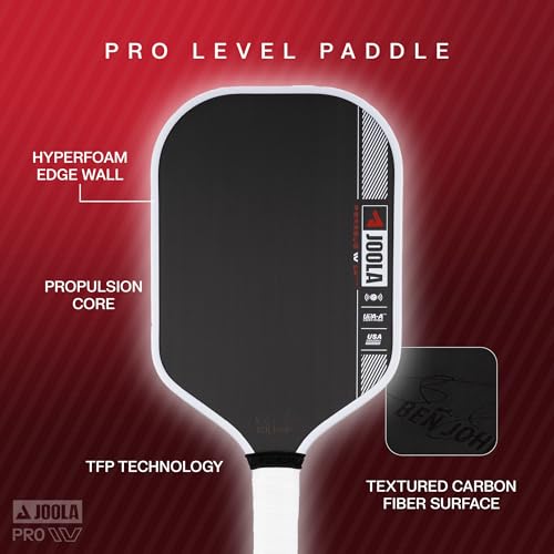 Image of JOOLA Pro IV Pickleball Paddles - Raw Carbon Fiber Surface - Perseus, Hyperion, Scorpeus & Magnus Shapes - 14mm /16mm - Tech Flex Power - Propulsion Core - Wide or Elongated - UPA-A and USAP Approved