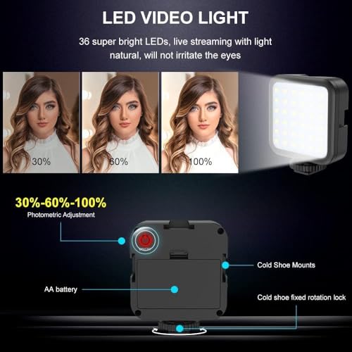 Image of Drumstone (๐๐ ๐๐๐๐ซ๐ฌ ๐๐๐ซ๐ซ๐๐ง๐ญ๐ฒ) Vlogging Kit with Microphone, LED Light & Tripod - Phone Holder Video Rig for Smart Phones, YouTube, TikTok, Live Streaming, Content Creation & Recording