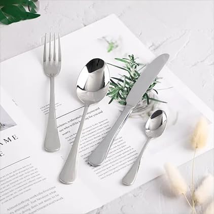 Miniatura 5 de Juego de cubiertos de 40 piezas para 8 tienen tenedores de frutas Juego de cubiertos de acero inoxidable