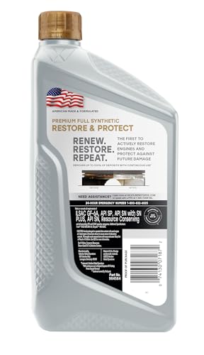 Valvoline 904564-CS Restore & Protect Full Synthetic 5W-30 Motor Oil 1 Qt, Case Of 6 thumb #2