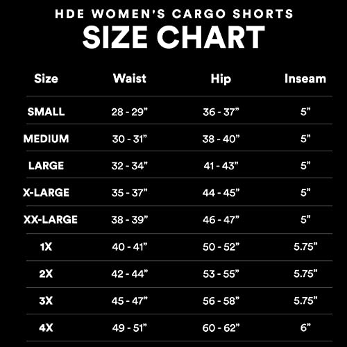 HDE Women's Cargo Shorts with Pockets High Waisted Pull On Stretch Casual Shorts3