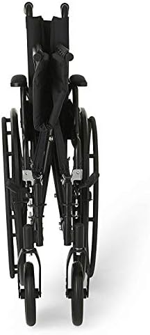 Heavy Duty Bariatric Folding Wheelchair Self Propelled Leg-Rests Strong Extra Wide 24" Seat