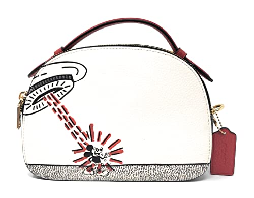 Coach Women's Serena Satchel Crossbody Shoulder Bag (Pebble Leather - Disneyharing - Spaceship - Chalk Multi) #TOP28