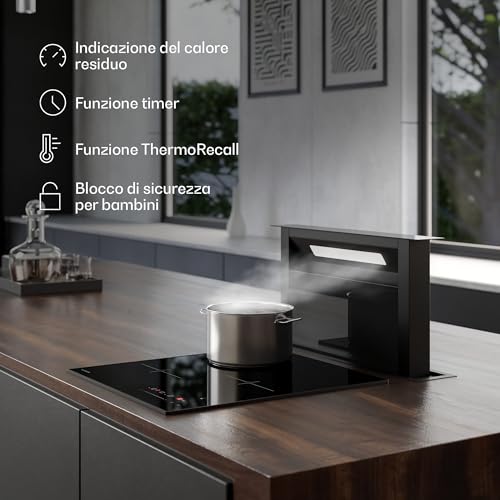 Klarstein Velaire - Piano Cottura A Induzione | Elegante, Minimalista, Salvaspazio | 3 Zone Di Cottura | 5500 W | 45 Cm - 6