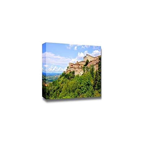 Beautiful Scenery Landscape View Over The Old Hill Town of Todi Umbria Italy - Canvas Art Wall Decor - 24" x 36"