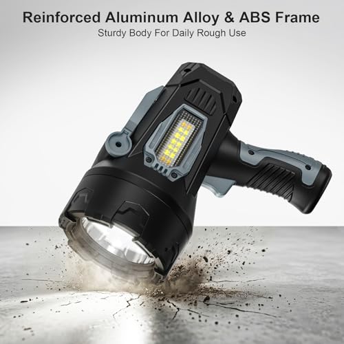 Lampe de poche LED rechargeable BEFAMALI projecteur haute luminosité COB - 7