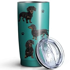 Dachshund Tumbler-blue