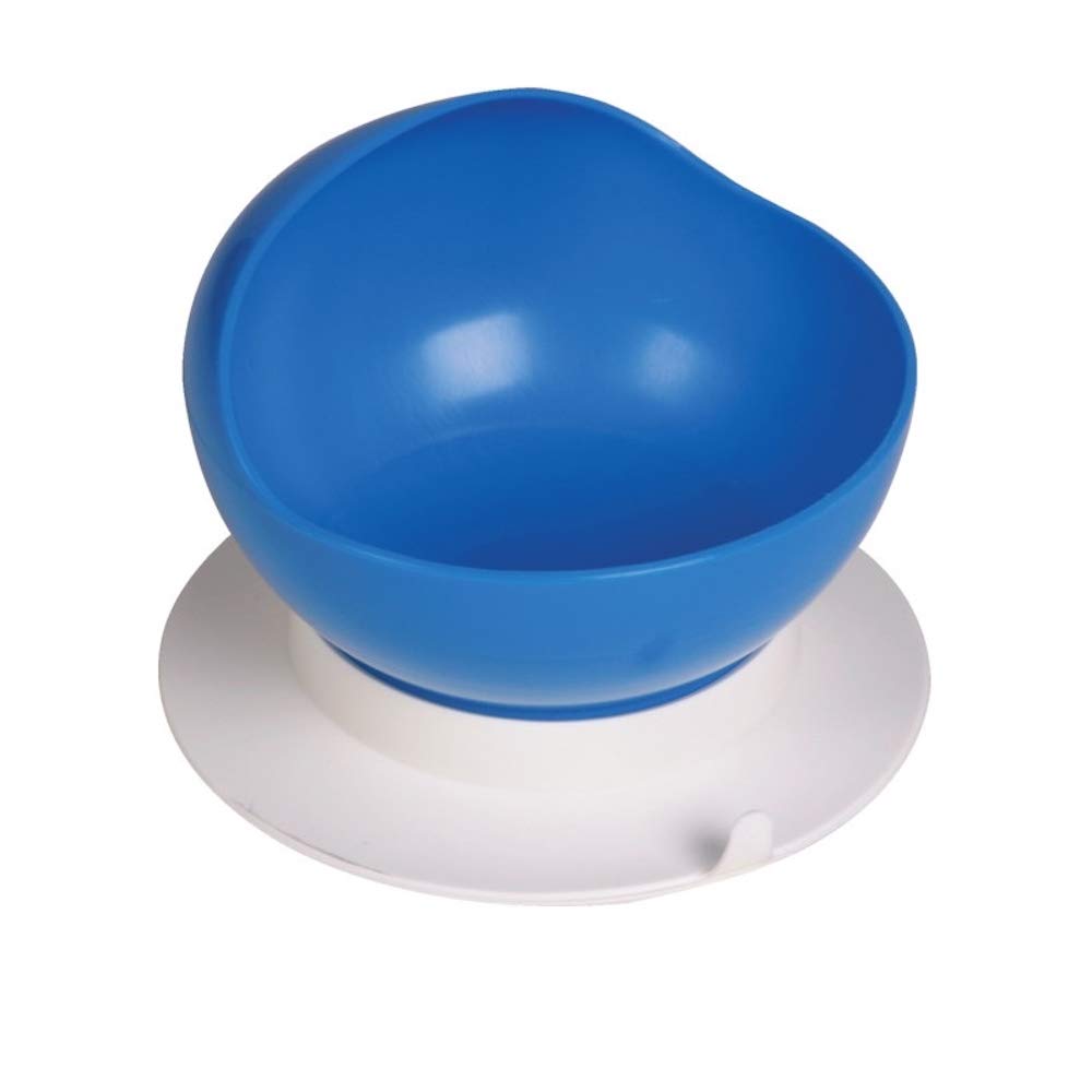 SP Ableware37633bleware Scooper Bowl with Suction Cup Base, Blue