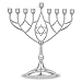 Last Minute Complete Hanukkah Menorah Kit - 9