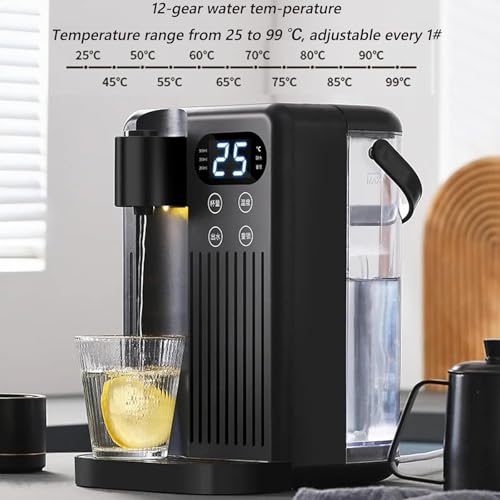3L Instant Hot Water Dispenser, 2000W Szybkie ogrzewanie, 12 ustawień temperatury i 8 objętości, Szybkie zagotowanie do kawy z herbaty Home Office