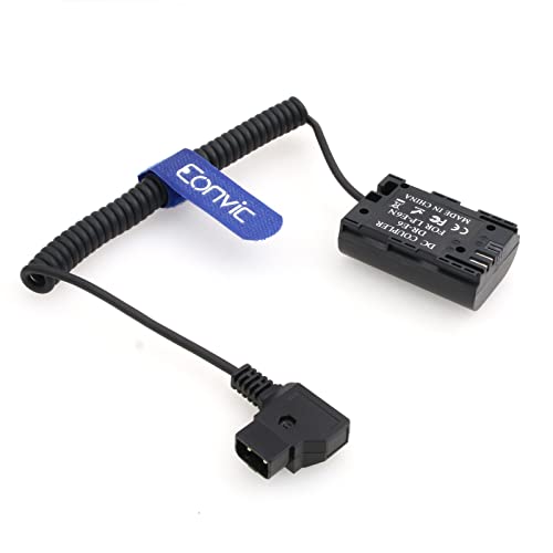 Câble D-Tap vers LP-E6 batterie factice spiralé pour SmallHD 501 502 702
