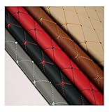 wangk Polipiel para Asiento De Coche Muebles Tela De Polipiel Tela De Grano De Cuero por Tela de Polipiel para Tapizar, Cubierta De Los Asientos, Reparación de Los Muebles -Cuadrado marrón 1.43x4m