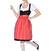 Produktbild ToDIDAF Kleid für Damen Frau Mädchen Oktoberfest Theme Maidservant Maid's Kleidung Cosplay Kostüme für Halloween Oktoberfest Carnival Rot XL