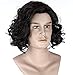 Diy-Wig Northern Snow King Wig Short Black Curly Cosplay Wigs for Men Cosplay Halloween Mens Costumes