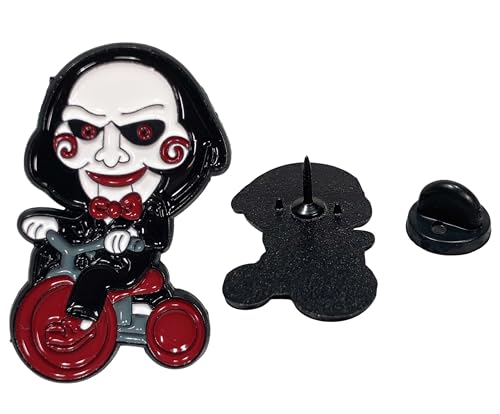 「SAW/ソウ ジグソウ/ジョン・クレイマー/ビリー人形 ピンバッジ」GHHY008 グッズ 映画 [並行輸入品]