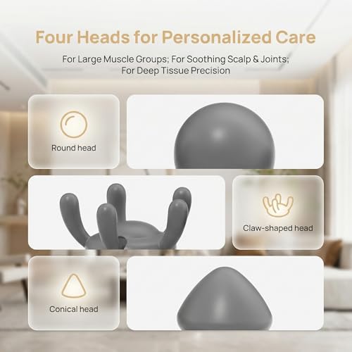 Image of Mini Massage Gun, Portable Deep Tissue Percussion Muscle Massager for Pain Relief, Quiet Handheld Device for Neck, Shoulder, Back, Leg, 4 Speeds & Long Battery Life, Travel-Friendly Gift