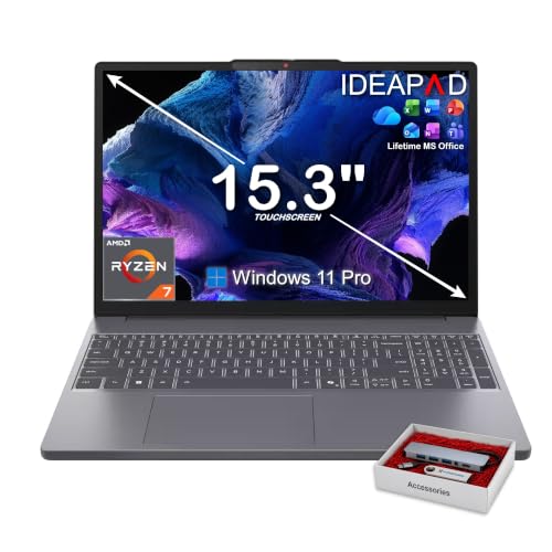 Image of Lenovo IdeaPad Slim 3 15.3 inch FHD+ Touch Business Laptop, AMD Ryzen 7 170