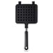 OFKPO Gaufrier Manuel, Moule à Gaufres en Aluminium pour Cuisinière avec Revêtement Intérieur Antiadhésif et Poignée