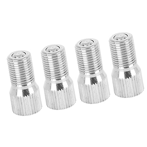 A ABSOPRO Car Tyre Valve Cap Extension Adaptor 19mm Chrome (Set of 4)