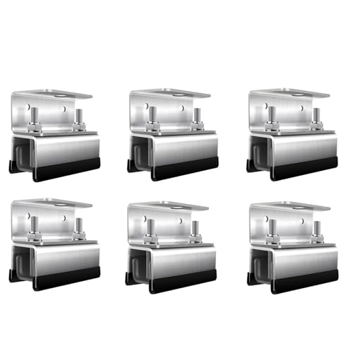 EverVanz Van Roof Rack Mount Kit,Roof Rack Brackets Compatible with ProMaster, Boxer, Jumper, Ducato,304 Stainless Steel Corrosion-Resistant & Durable(Brackets, Piece, 6)