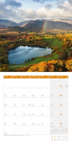 Magie des Lichts Broschürenkalender 2026 - 30x30 - Art12 | Geschmackvoller Landschaftskalender im schlanken Hochformat (aufgeklappt 30x60 cm) | Notiz