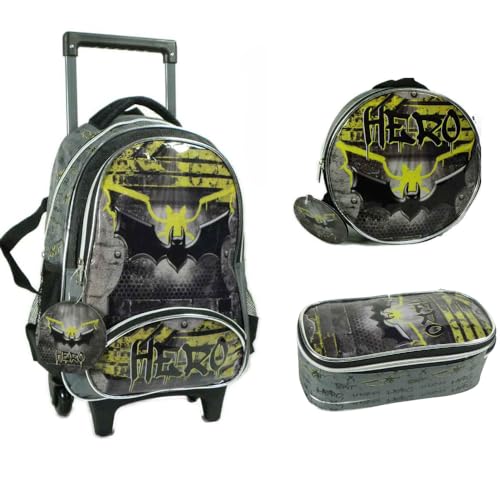 Kit Mochilete Lancheira e Estojo Morcego HERO Denlex - 1507