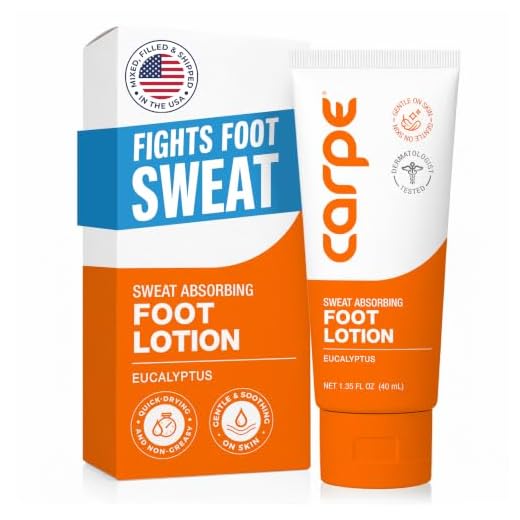 Carpe Antiperspirant Foot Lotion, A dermatologist-recommended solution to stop sweaty, smelly feet, Helps prevent blisters, Great for hyperhidrosis