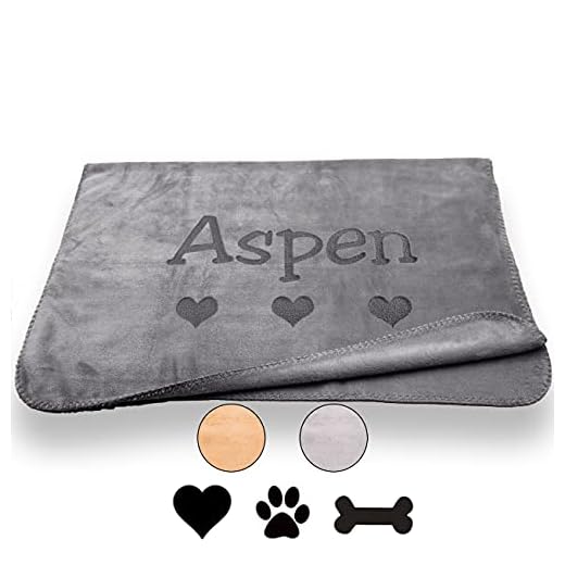 Custom Catch Personalized Dog Blanket - Gray or Beige - Large