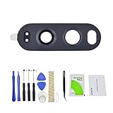 IAGREE Back Rear Camera Glass Lens Cover with Adhesive Fix Replacement Parts For For LG V20 H910 H918 LS997 US996 VS995 H990 (Black)