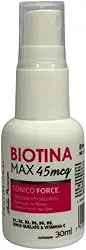 Tônico Force Biotina Max 30ml – Fortalece e Auxilia o Crescimento de Cabelos e Sobrancelhas
