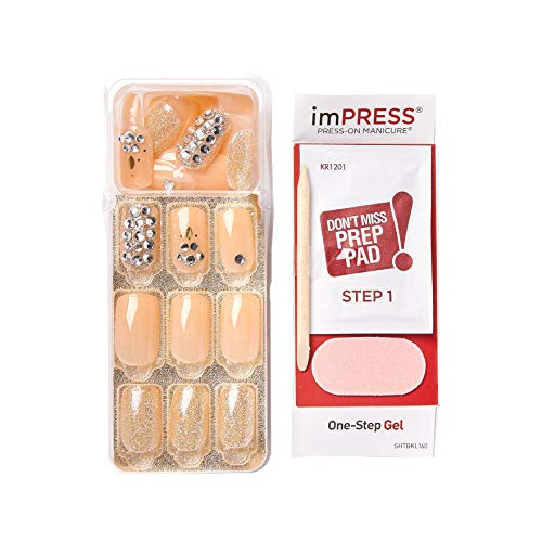 KISS imPRESS Press-On Nails Couture Collection Manicure Kit, ‘Lush Life’, Patented Super-Hold Adhesive, 30 Fake Nails… - Image 6