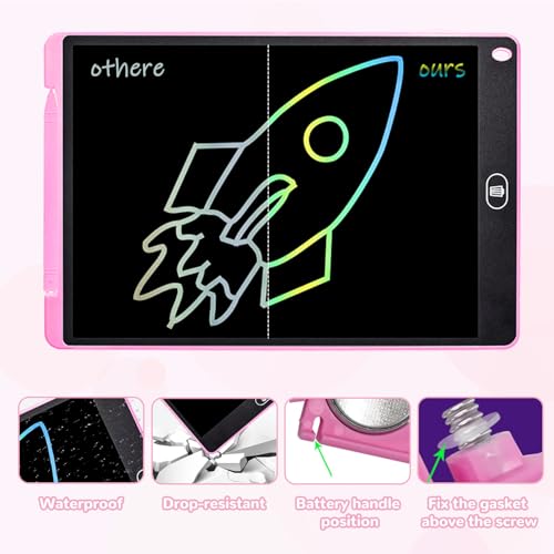 Tableta Electrónico de Escritura y Dibujo LCD 12 Pulgadas para Niños Magneticas Infantiles Pizarra Infantil Magnética para EL Hogar Escuela Office - imagen 4