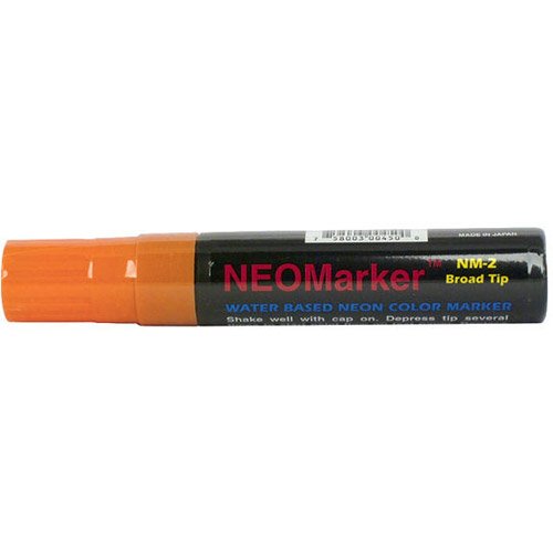 NEOPlex Waterproof NEOMarker Broad Tip Chalk Marker Pen Orange