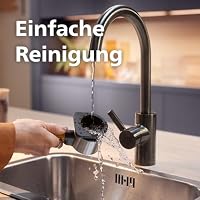 PHILIPS Baristina Plus Espressomaschine, Automatisches Mahlen, Tampen & Brühen, 16 Bar, Einfache Reinigung, Espresso, Iced Coffee, Café Crema, Mit Mahlwerk, Edelstahl mit Holz-Siebträger (BAR500/00) – Ansicht 5