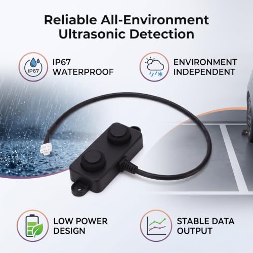 Ultraschall-Abstandssensor DC 3, 3 V Bis 5 V Wasserdichter Ultraschallsensor Parkplatzbelegung Fahrzeugdetektor UART Automatisch 3 Bis 450 Cm