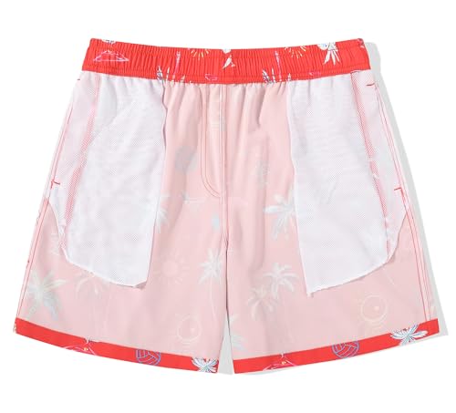 MADHERO Mens Swim Trunks Quick Dry Funny Print Casual Beach Shorts with No Lining4