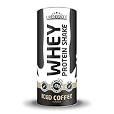 NEU: Layenberger WHEY Protein Shake Iced Coffee, Molkeneiweißkonzentrat- und isolat für den Muskelaufbau und -erhalt, 71 % Eiweiß und 22,95% BCAA, (1 x 300 g)