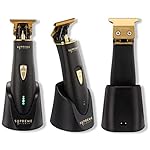 Supreme Trimmer Hair Trimmer ST5220 Beard Trimmer for Men, Professional Barber Liner Cordless Hair Clippers – Black T…