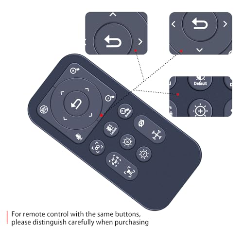 Mando de repuesto ZWP para cámara Angetube 2K 863PLUS con control remoto directo 2