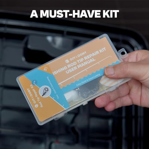 Image of Fishing Rod Tip Repair Kit with Glue /Supplies /Step-by-Step Instructions