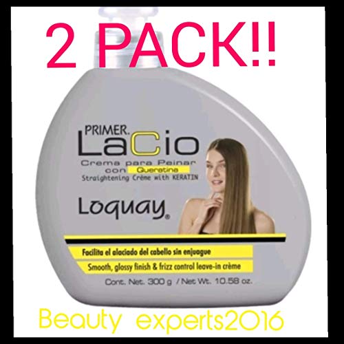 2 X CREMA PARA PEINAR prime LACIO QUERATINA/STRAIGHTENING CRÉME KERATINE