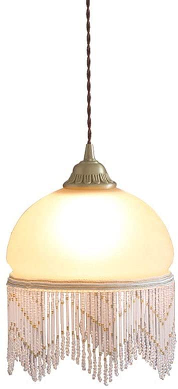 Lámpara colgante de cristal retro para comedores y cocinas