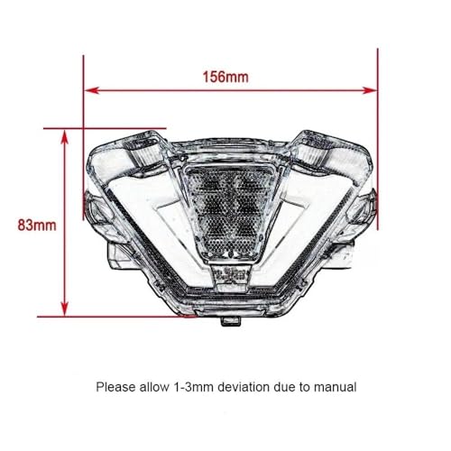 Luz trasera integrada MT-07 2021-2024 con intermitentes para Yamaha 7