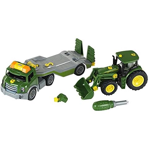 Theo Klein - Transporter with John Deere Tractor Premium Toys for Kids Ages 3 Years & Up Cover